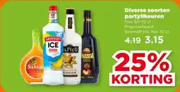 PLUS Diverse soorten partylikeuren aanbieding