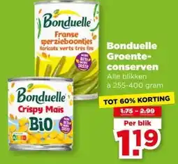 PLUS Bonduelle Groente- conserven aanbieding