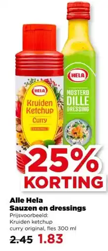 PLUS Alle Hela Sauzen en dressings aanbieding