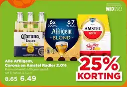 PLUS Alle Affligem, Corona en Amstel Radler 2.0% aanbieding