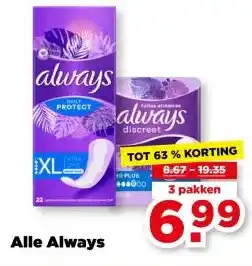 PLUS Alle Always aanbieding