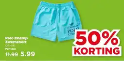 PLUS Polo Champ Zwemshort aanbieding