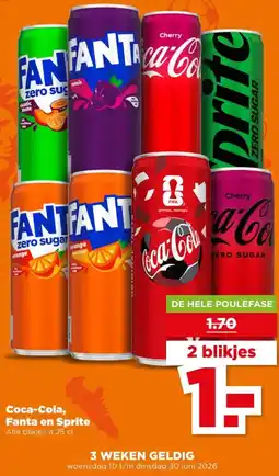 PLUS Coca-Cola, Fanta en Sprite aanbieding