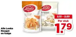 PLUS Alle Lonka Nougat en fudge aanbieding