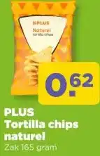 PLUS PLUS Tortilla chips naturel aanbieding