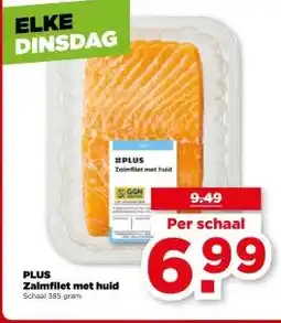 PLUS PLUS Zalmfilet met huid aanbieding