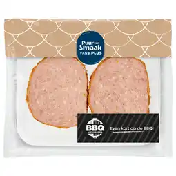 PLUS PLUS Puur van smaak Gehaktschijf voor op de BBQ aanbieding