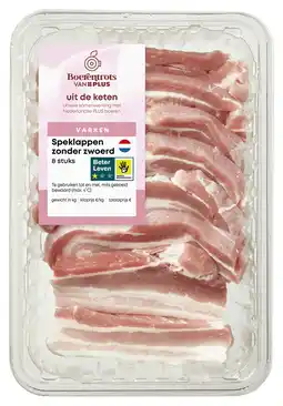 PLUS PLUS Boerentrots Speklappen zonder zwoerd 8st aanbieding