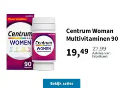 Plein.nl Centrum Woman Multivitaminen 90 aanbieding