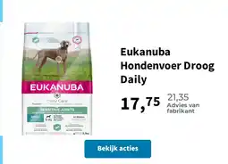 Plein.nl Eukanuba Hondenvoer Droog Daily aanbieding