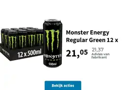 Plein.nl Monster Energy Regular Green 12 x aanbieding
