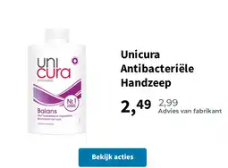 Plein.nl Unicura Antibacteriële Handzeep aanbieding