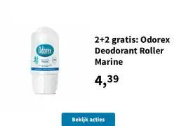 Plein.nl 2+2 gratis: Odorex Deodorant Roller Marine aanbieding