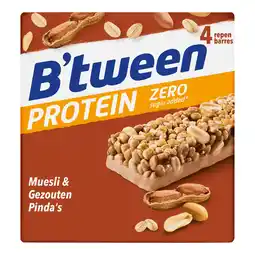 PLUS B'tween Proteinreep zero gezouten pinda's aanbieding