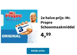 Plein.nl 2e halve prijs: Mr. Propre Schoonmaakmiddel aanbieding