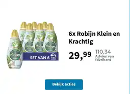 Plein.nl 6x Robijn Klein en Krachtig aanbieding