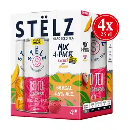 PLUS Stëlz Hard Iced Tea mix Mango & Lychee aanbieding