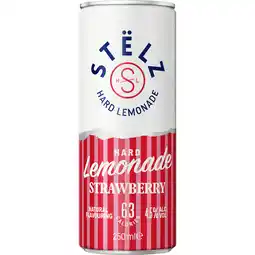 PLUS Stëlz Hard Lemonade Strawberry aanbieding