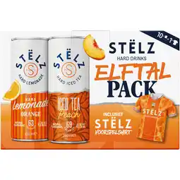 PLUS Stëlz WK-Pack Peach & Hard Lemonade Orange aanbieding