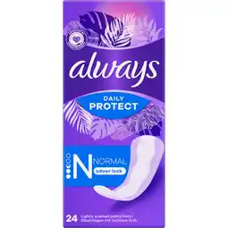 PLUS Always Daily Protect Normal 24ct aanbieding