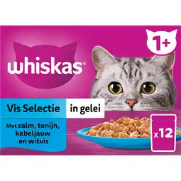 PLUS Whiskas 1+ - Kattenvoer - Vis - gelei aanbieding