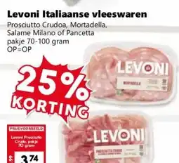 Coop Levoni Italiaanse vleeswaren aanbieding