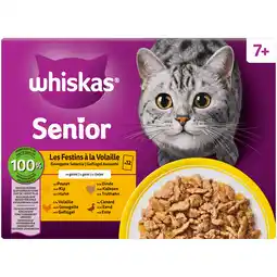 PLUS Whiskas Maaltijdzakjes Gevogelte Senior aanbieding