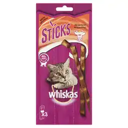 PLUS Whiskas Sticks Rund Kattensnack aanbieding