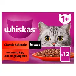 PLUS Whiskas 1+ Classic - Selectie in saus aanbieding