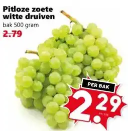 Coop Pitloze zoete witte druiven aanbieding