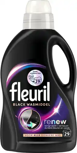 PLUS Fleuril Black vloeibaar wasmiddel 29sc aanbieding