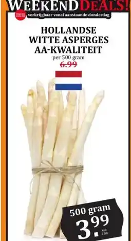 Coop HOLLANDSE WITTE ASPERGES AA-KWALITEIT aanbieding