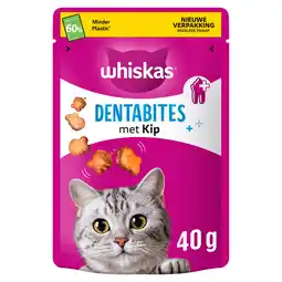 PLUS Whiskas dental treats Kip aanbieding