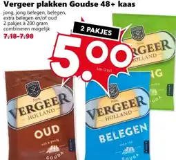Coop Vergeer plakken Goudse 48+ kaas aanbieding