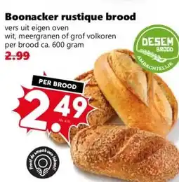 Coop Boonacker rustique brood aanbieding