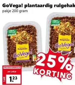Coop GoVega! plantaardig rulgehakt aanbieding