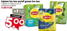 Coop Lipton ice tea en/of green ice tea aanbieding