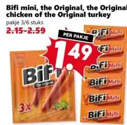Coop Bifi mini, the Original, the Original chicken of the Original turkey aanbieding