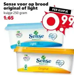 Coop Sense voor op brood original of light aanbieding