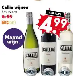 Coop Callia wijnen aanbieding