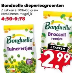 Coop Bonduelle diepvriesgroenten aanbieding