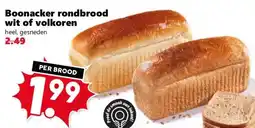 Coop Boonacker rondbrood wit of volkoren aanbieding