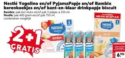 Coop Nestlé Yogolino en/of PyjamaPapje en/of Bambix berenkoekjes en/of kant-en-klaar drinkpapje biscuit aanbieding
