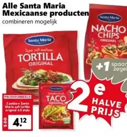 Coop Alle Santa Maria Mexicaanse producten combineren mogelijk aanbieding