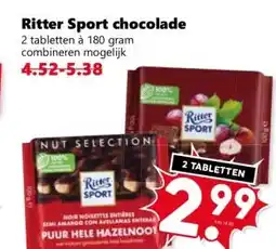 Coop Ritter Sport chocolade aanbieding