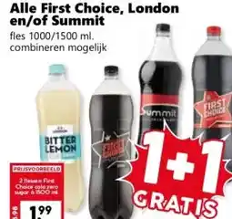 Coop Alle First Choice, London en/of Summit aanbieding