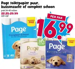 Boon`s Markt Page toiletpapier puur, kussenzacht of compleet schoon aanbieding