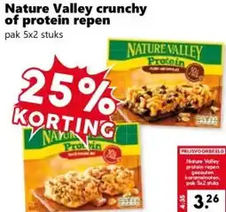 Coop Nature Valley crunchy of protein repen aanbieding