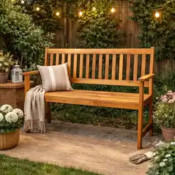 Action Houten tuinbank aanbieding