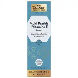Holland & Barrett 1+1 gratis | De Tuinen Multi Peptide + Vitamine E Serum - 30ml aanbieding
